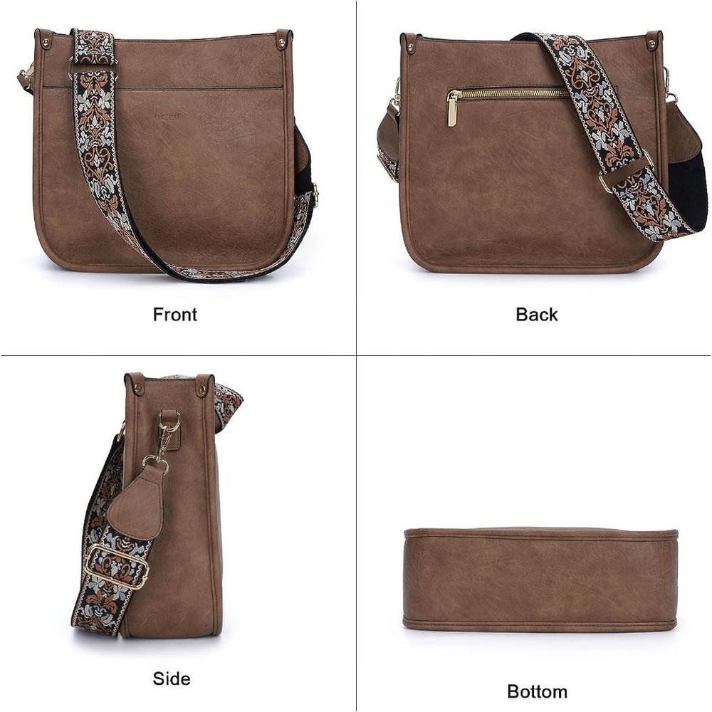 Crossbody Bag Purse for Women 2Pcs Leather Hobo Handbag Wallet Set With … - Picture 4 of 6